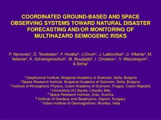 The proposed regional observing system could be related to: FP7 THEME 9 : SPACE