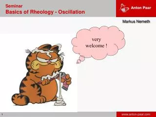 Seminar Basics of Rheology - Oscillation