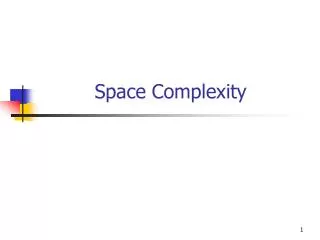 Space Complexity