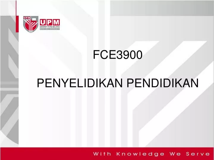 fce3900 penyelidikan pendidikan