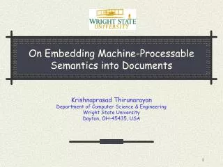 On Embedding Machine-Processable Semantics into Documents