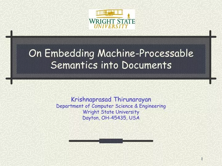 on embedding machine processable semantics into documents