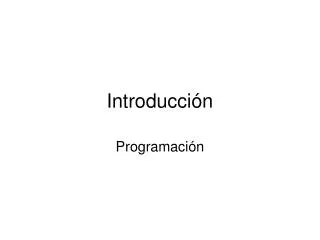 introducci n