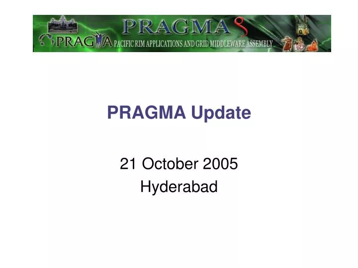 pragma update