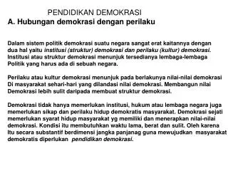 PPT - DEMOKRASI Dan Pendidikan Demokrasi (2) PowerPoint Presentation ...