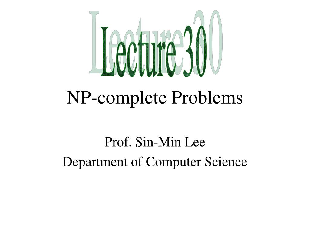 PPT - NP-complete Problems PowerPoint Presentation, free download - ID ...