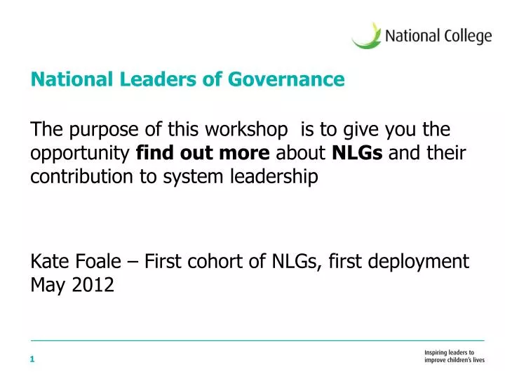 national leaders of governance