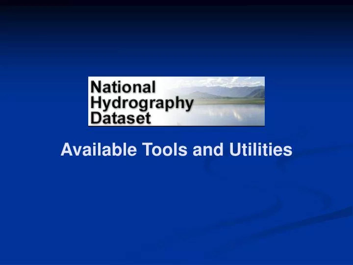 available tools and utilities