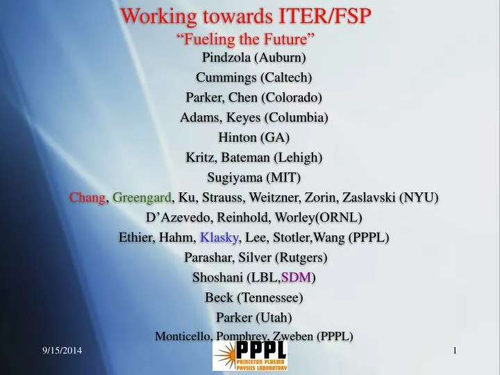 working towards iter fsp fueling the future