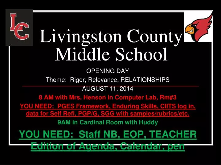 livingston county middle school
