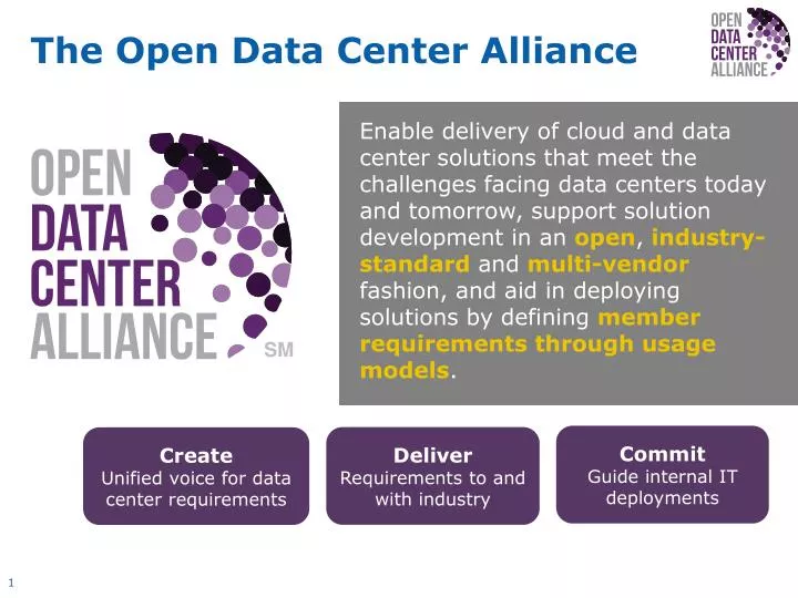 the open data center alliance