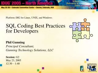 SQL Coding Best Practices for Developers