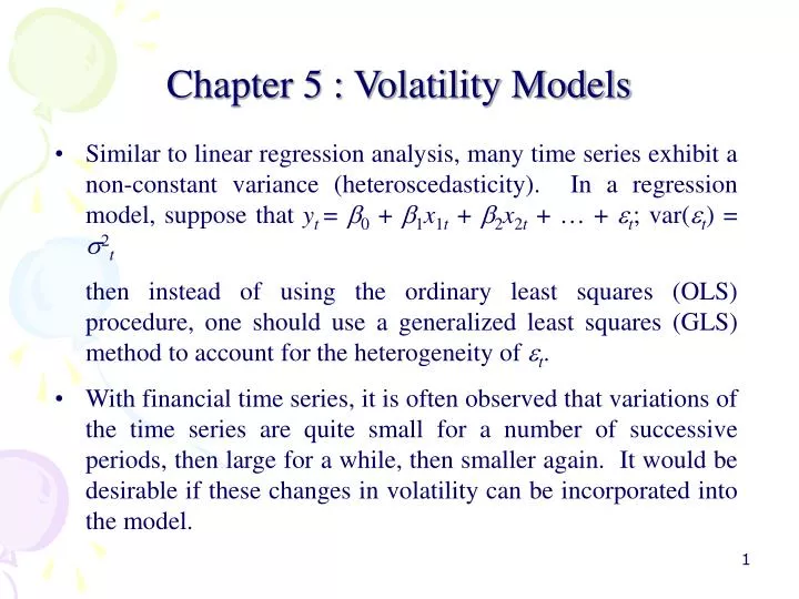 chapter 5 volatility models