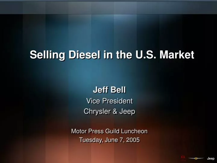 selling diesel in the u s market
