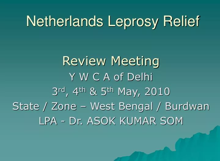 netherlands leprosy relief