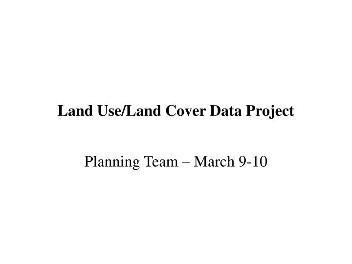 land use land cover data project