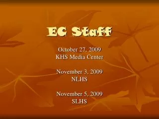 EC Staff