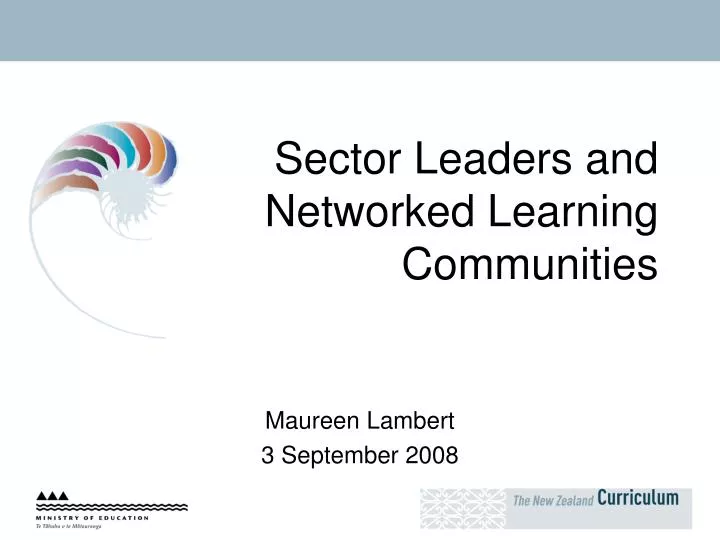 sector leaders and networked learning communities