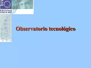 observatorio tecnol gico