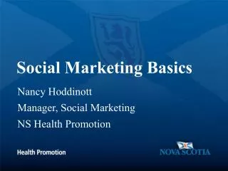 Social Marketing Basics