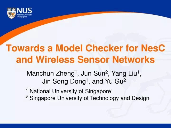 towards a model checker for nesc and wireless sensor networks