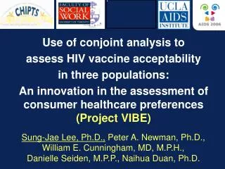 Use of conjoint analysis to assess HIV vaccine acceptability in three populations: