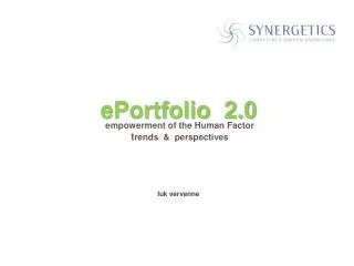 ePortfolio 2.0 luk vervenne