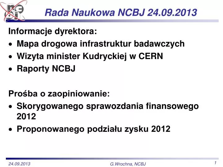 rada naukowa ncbj 24 09 2013