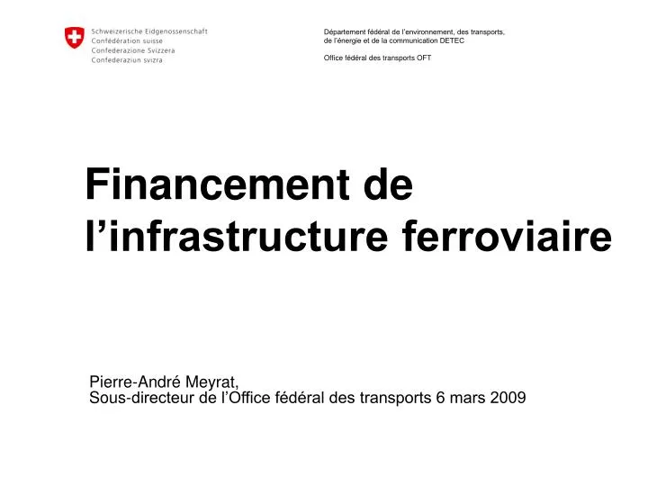 financement de l infrastructure ferroviaire