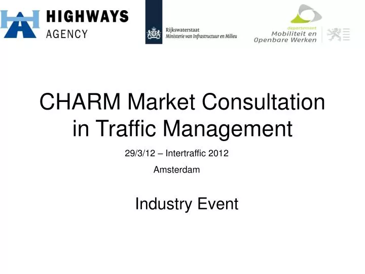 charm market consultation in traffic management