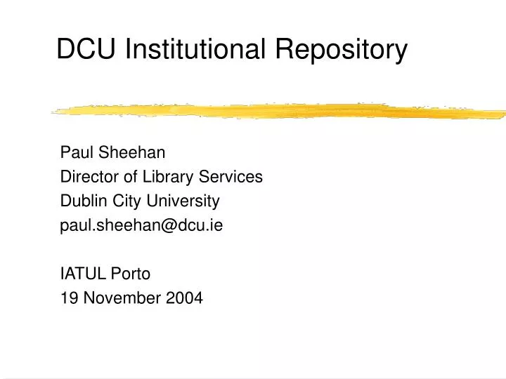 dcu institutional repository