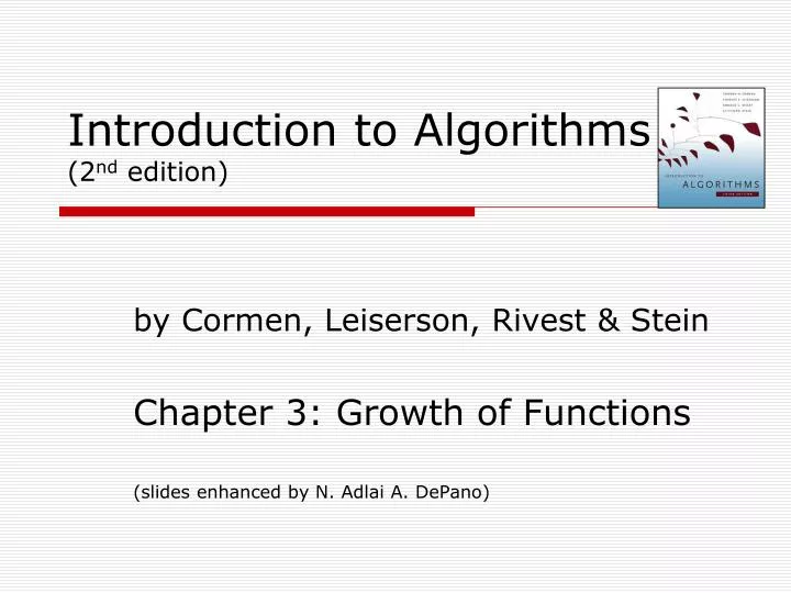 introduction to algorithms 2 nd edition