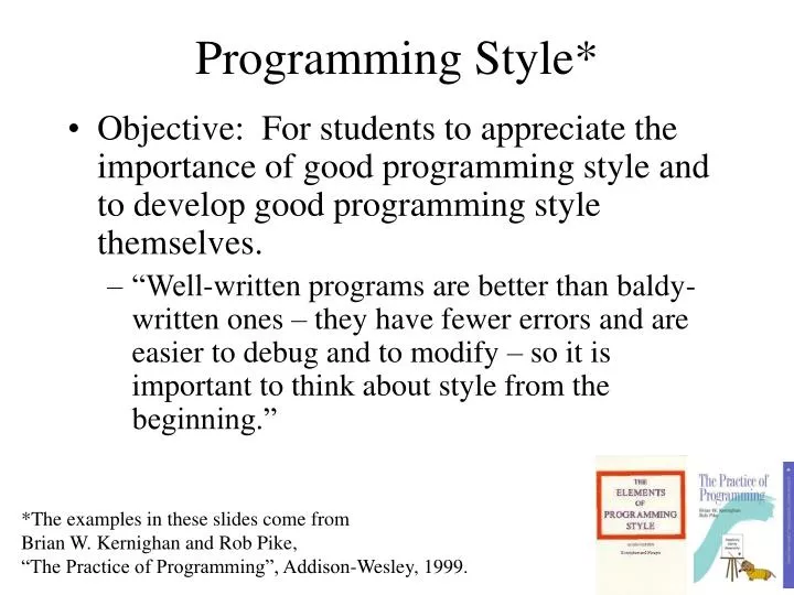 programming style