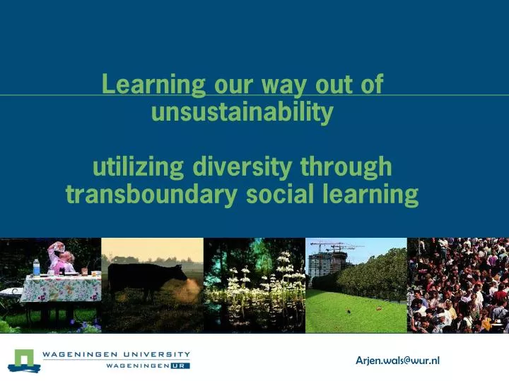 learning our way out of unsustainability utilizing diversity through transboundary social learning