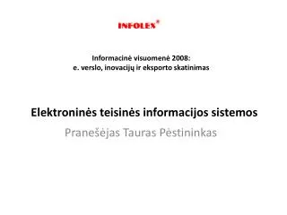 elektronin s teisin s informacijos sistemos