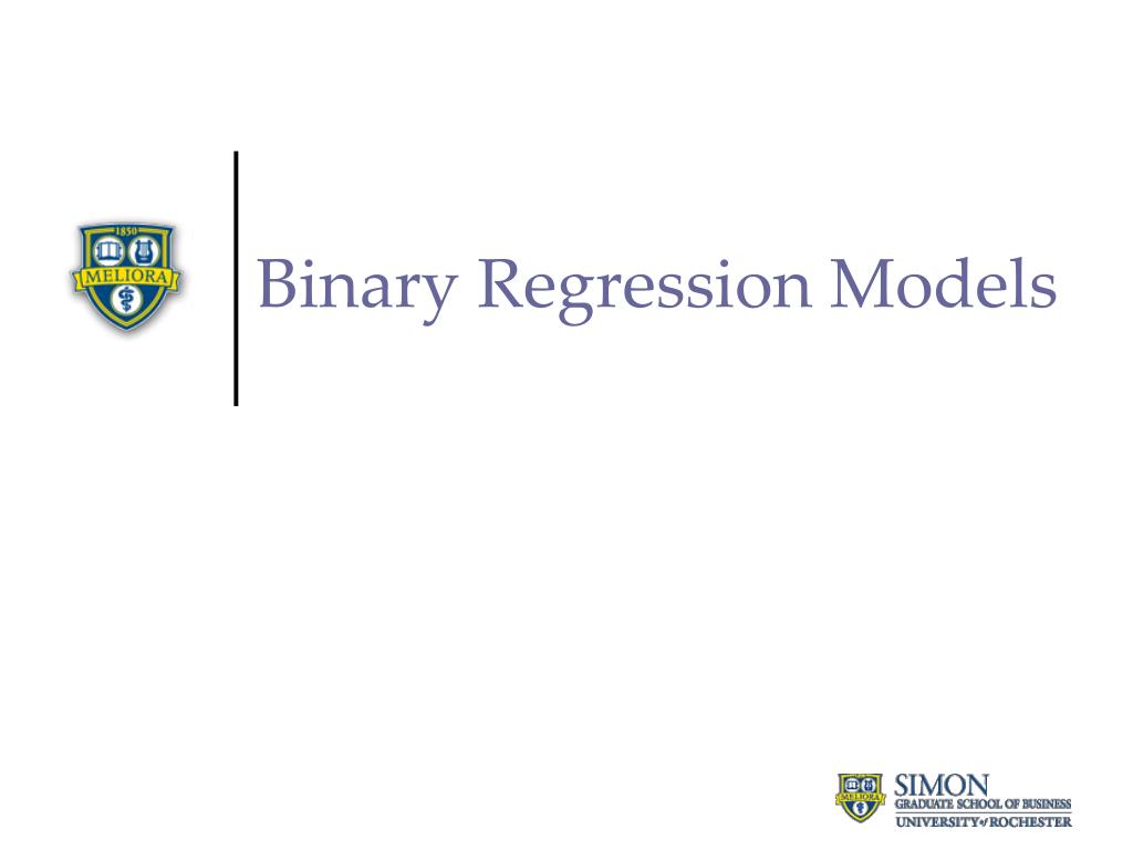 PPT - Binary Regression Models PowerPoint Presentation, free download ...