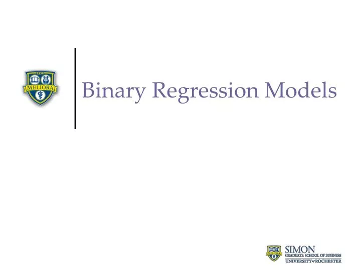 binary regression models