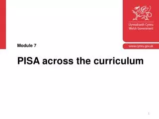 PISA across the curriculum
