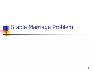 Stable Marriage Problem