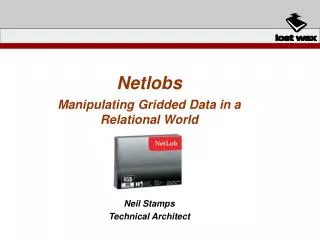 Netlobs Manipulating Gridded Data in a Relational World Neil Stamps Technical Architect