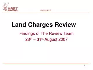 Land Charges Review