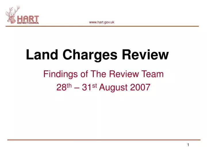 land charges review