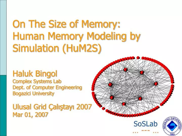 on the size of memory human memory modeling by simulation hum2s