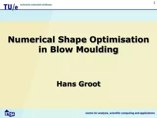 Numerical Shape Optimisation in Blow Moulding
