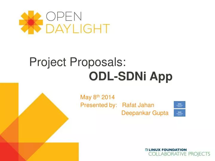 project proposals odl sdni app