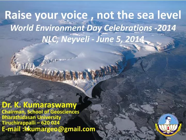 raise your voice not the sea level world environment day celebrations 2014 nlc neyveli june 5 2014