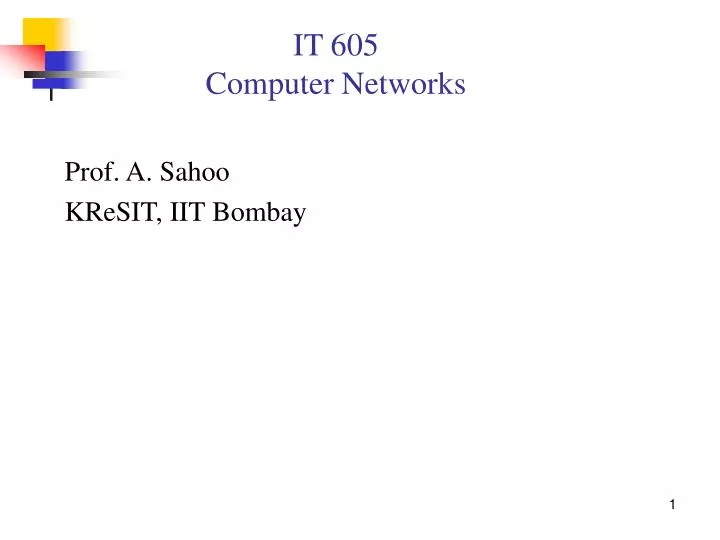 it 605 computer networks
