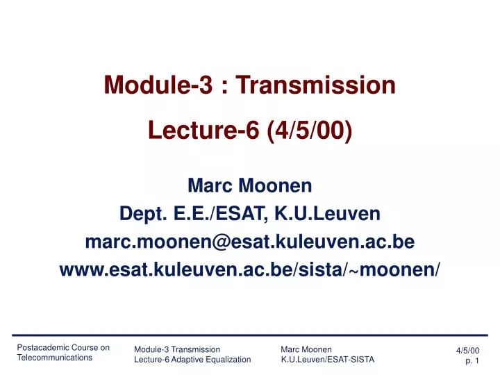 module 3 transmission lecture 6 4 5 00
