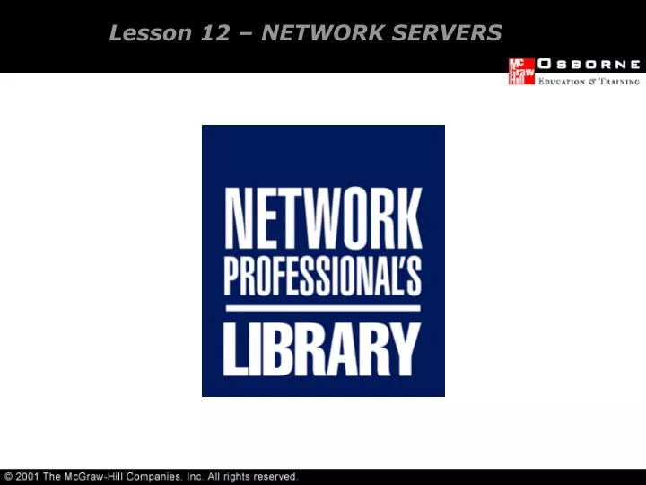 lesson 12 network servers