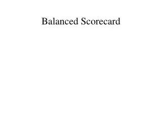 Balanced Scorecard